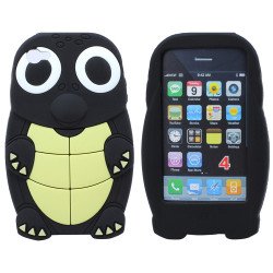 iPhone 4S/4 3D Turtle Case (Black)